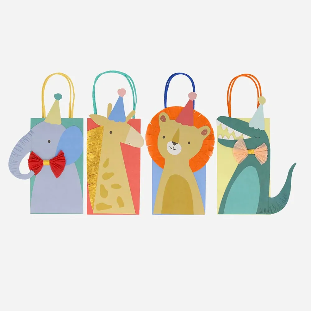 New Meri Meri 8 Animal Parade Gift Bags