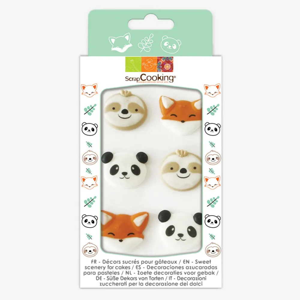 New ScrapCooking 6 Animal Sugar Toppers