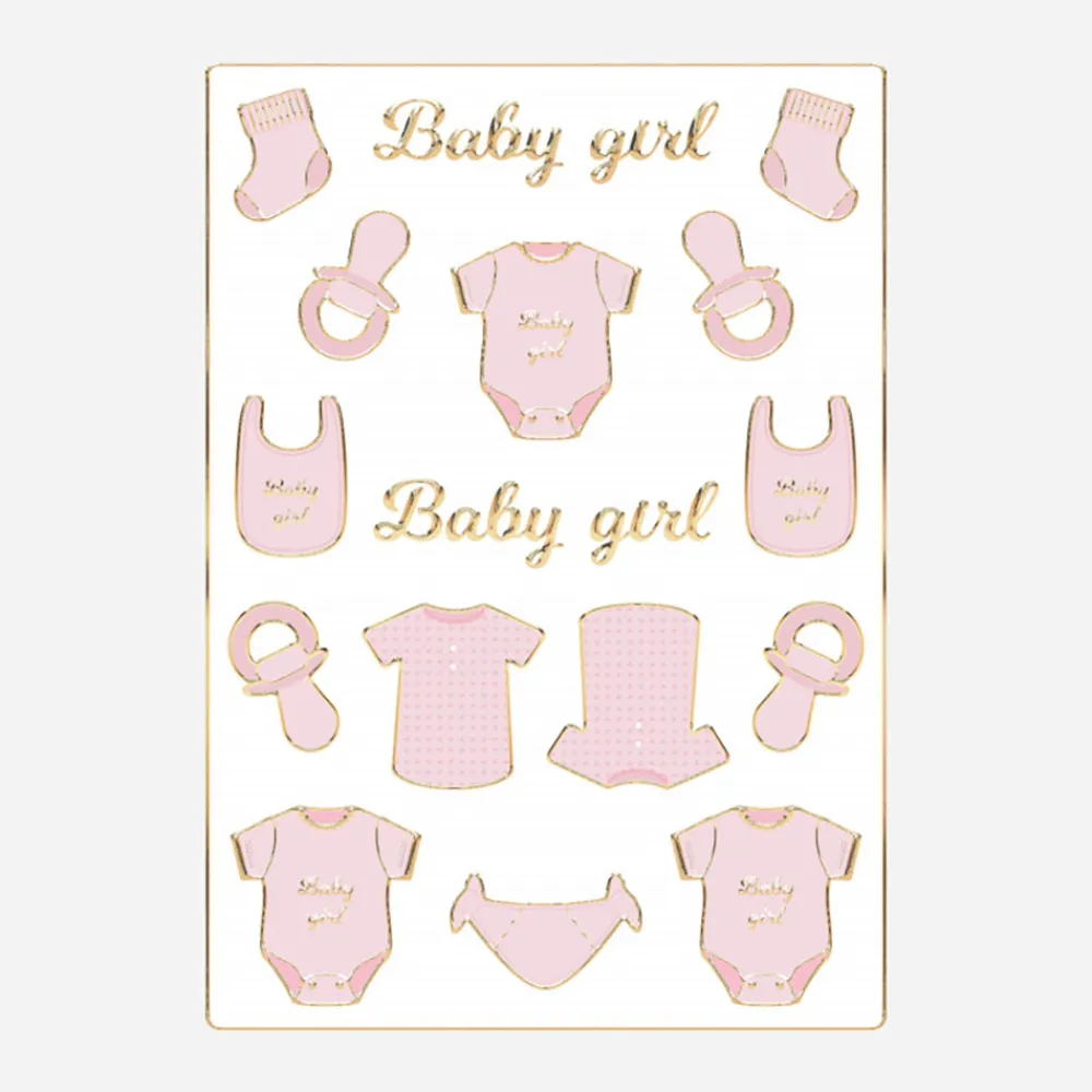 Discount Party Pro 30 Baby Girl Stickers
