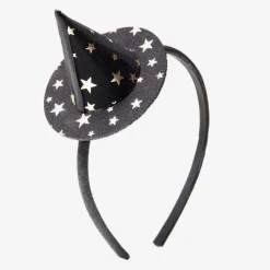 Store Rockahula 1 Black And Gold Halloween Witch Headband