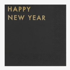 Shop Rico Design 20 Black Happy New Year Napkins
