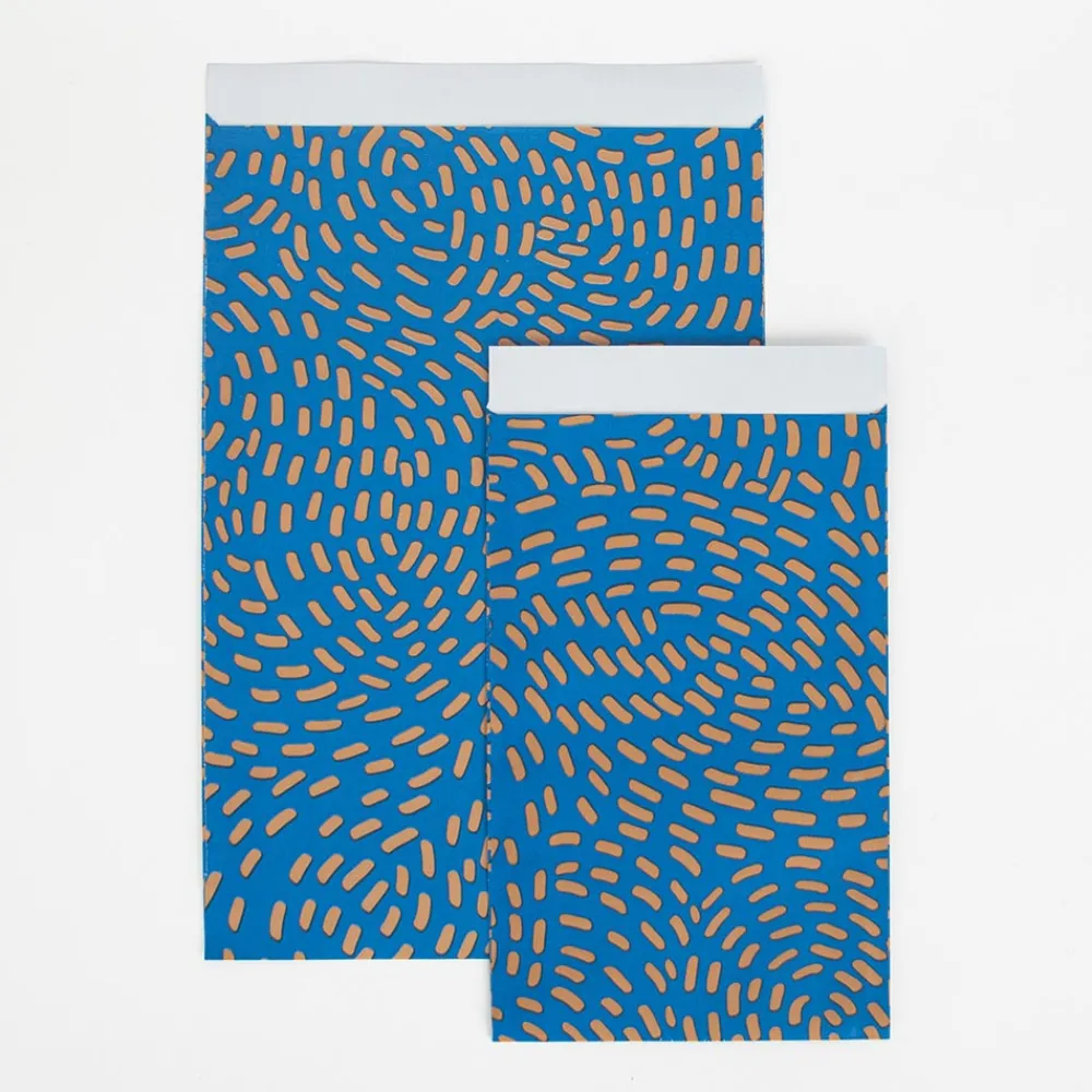 Flash Sale XX-KadoDesign 1 Blue Pouch With Rose Motifs