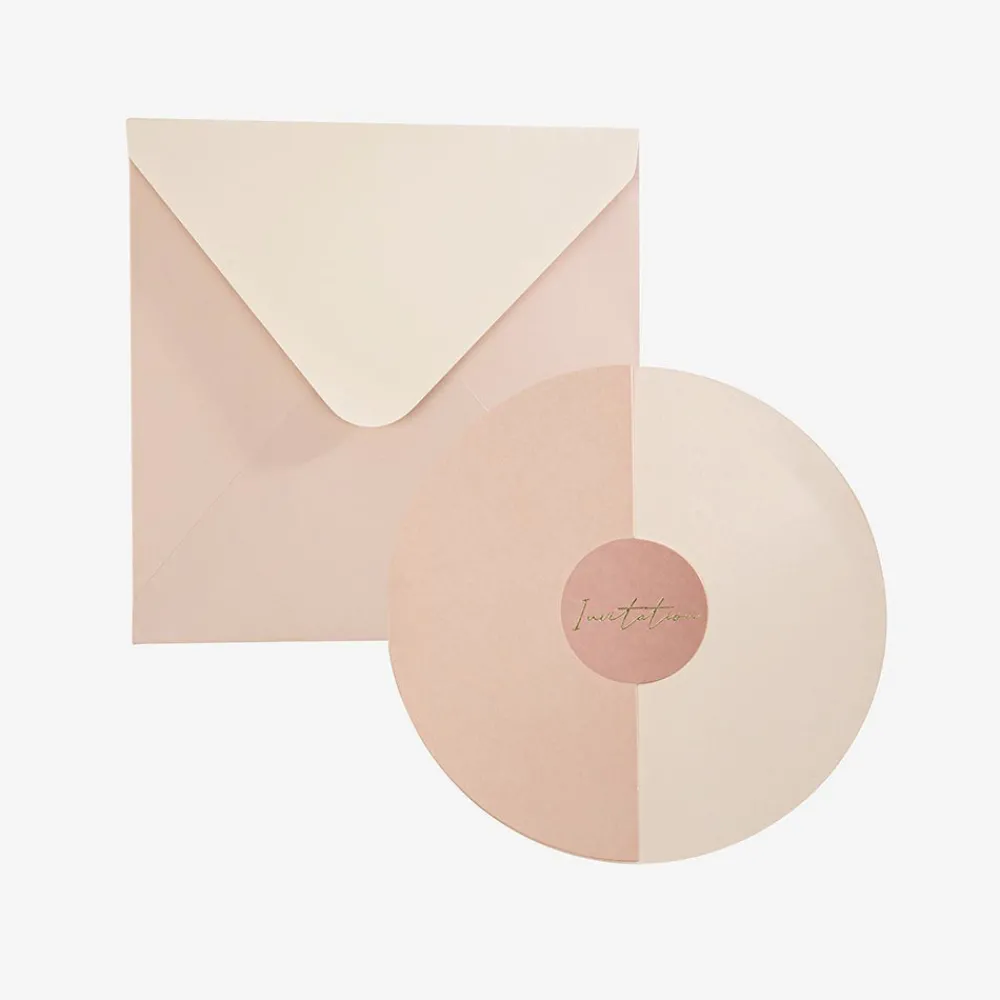 New Arty Fêtes Factory 10 Blush Invitations