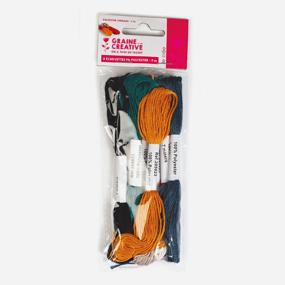 Shop Graine Créative 8 Burgundy Embroidery Threads