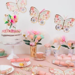 Outlet Meri Meri 8 Butterfly Cut-Out Plates With Gilding