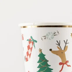 New Meri Meri 8 Christmas Cups
