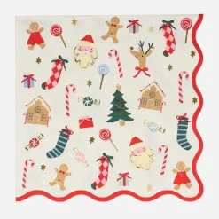 Hot Meri Meri 16 Christmas Napkins