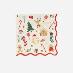 Hot Meri Meri 16 Christmas Napkins
