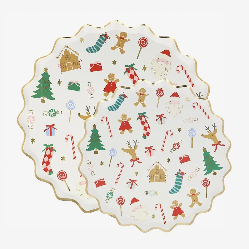 Cheap Meri Meri 8 Christmas Plates
