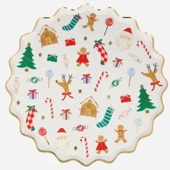 Cheap Meri Meri 8 Christmas Plates