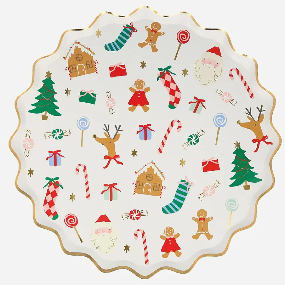Cheap Meri Meri 8 Christmas Plates