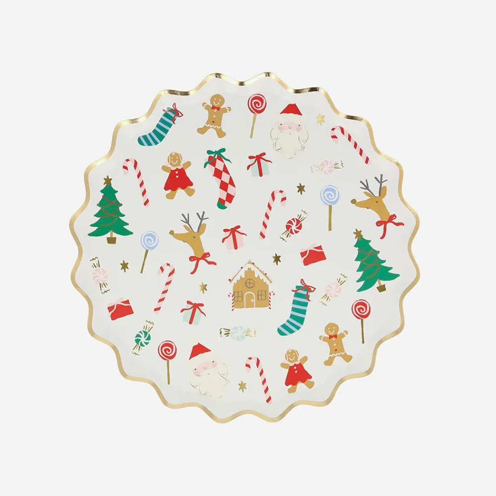 Cheap Meri Meri 8 Christmas Plates