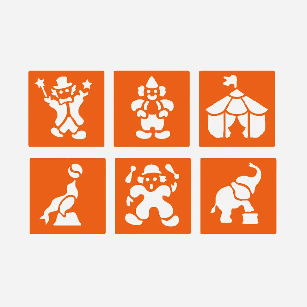 Flash Sale Graine Créative 6 Circus Stencils