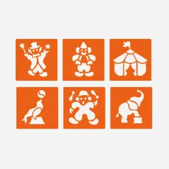 Sale Graine Créative 6 Circus Stencils