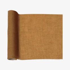 Outlet Arty Fêtes Factory 1 Cognac Muslin Table Runner