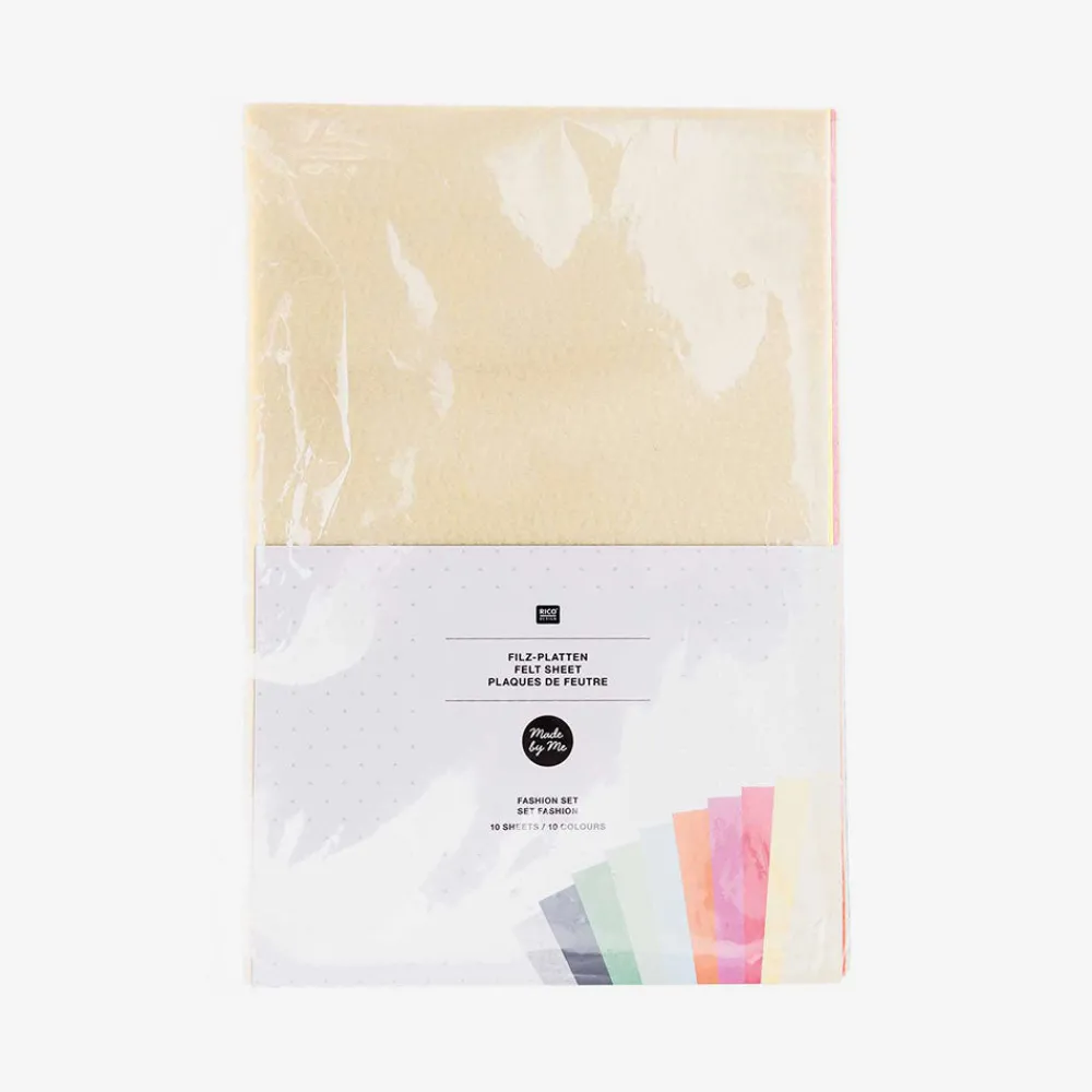 New Rico Design 10 Colored Felt Sheets