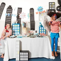 New Meri Meri 8 Comic Strip Superhero Cups