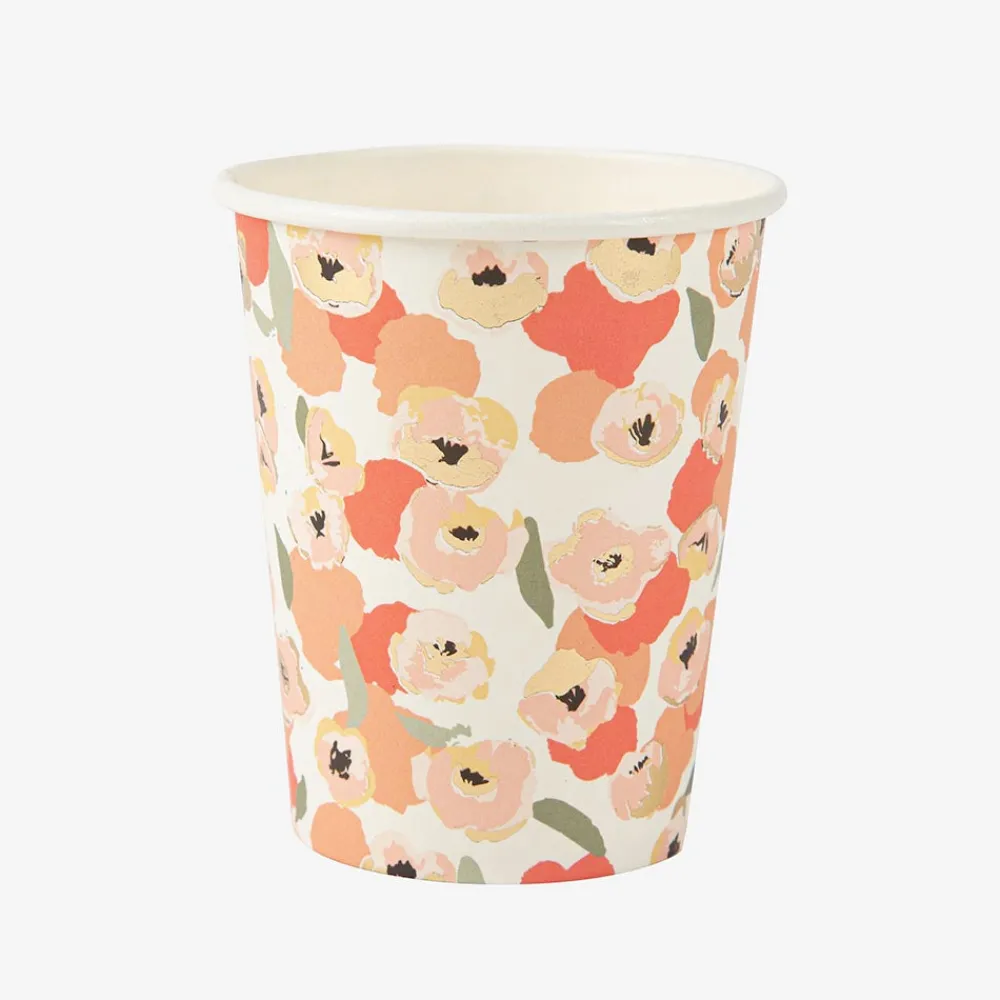 Clearance Arty Fêtes Factory 8 Coral Flower Cups