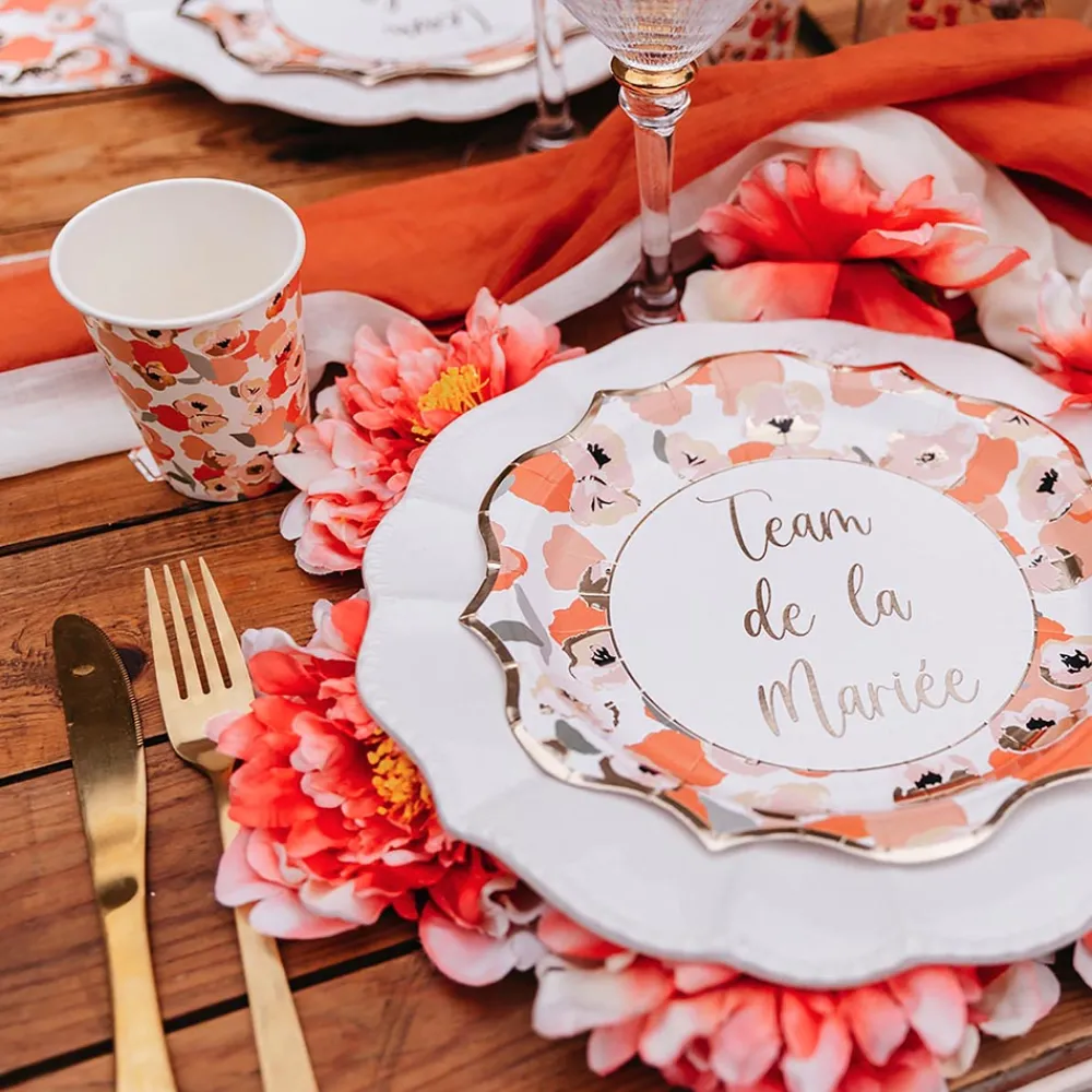 Clearance Arty Fêtes Factory 8 Coral Flower Cups