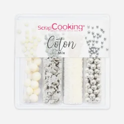 Hot ScrapCooking 4 Cotton Mix Sweet Decorative Jars