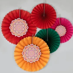 Sale Ginger Ray 5 Diwali Rosettes