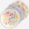 Outlet Meri Meri 8 English Garden Flower Plates