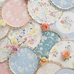 Outlet Meri Meri 8 English Garden Flower Plates