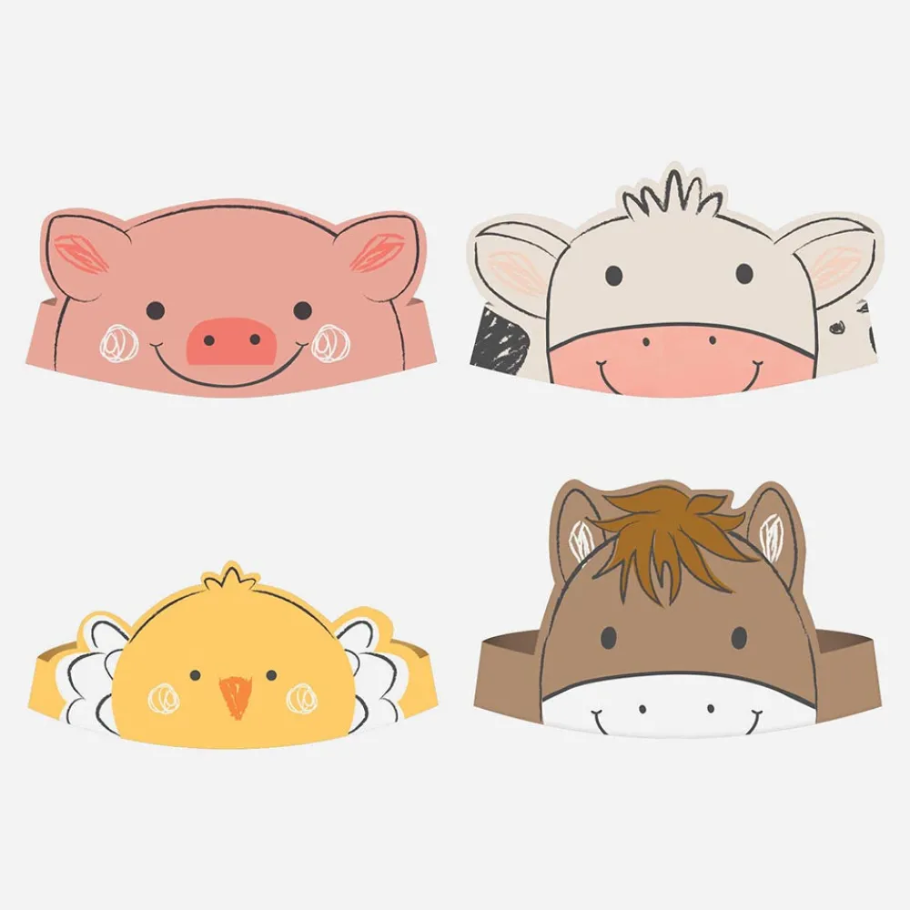 Flash Sale Amscan 8 Farm Animal Crowns