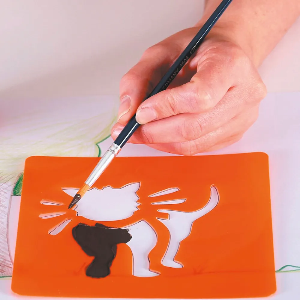 Discount Graine Créative 6 Farm Animal Stencils