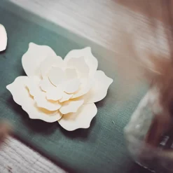 Clearance Arty Fêtes Factory 5 Flowers To Mount Ivory