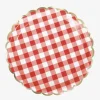 New Party Pro 8 Gingham Scalloped Plates