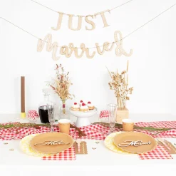 New Party Pro 8 Gingham Scalloped Plates