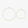 Best Sale Party Deco 2 Golden Metal Hoops (20 And 28 Cm)