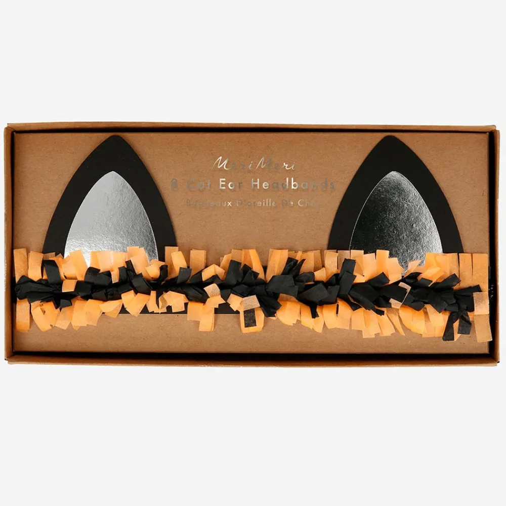 Outlet Meri Meri 8 Halloween Cat Ears Headbands
