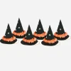 Cheap Meri Meri 6 Halloween Witch Pointy Hats