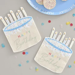 Clearance Ginger Ray 16 Happy Birthday Cake Napkins