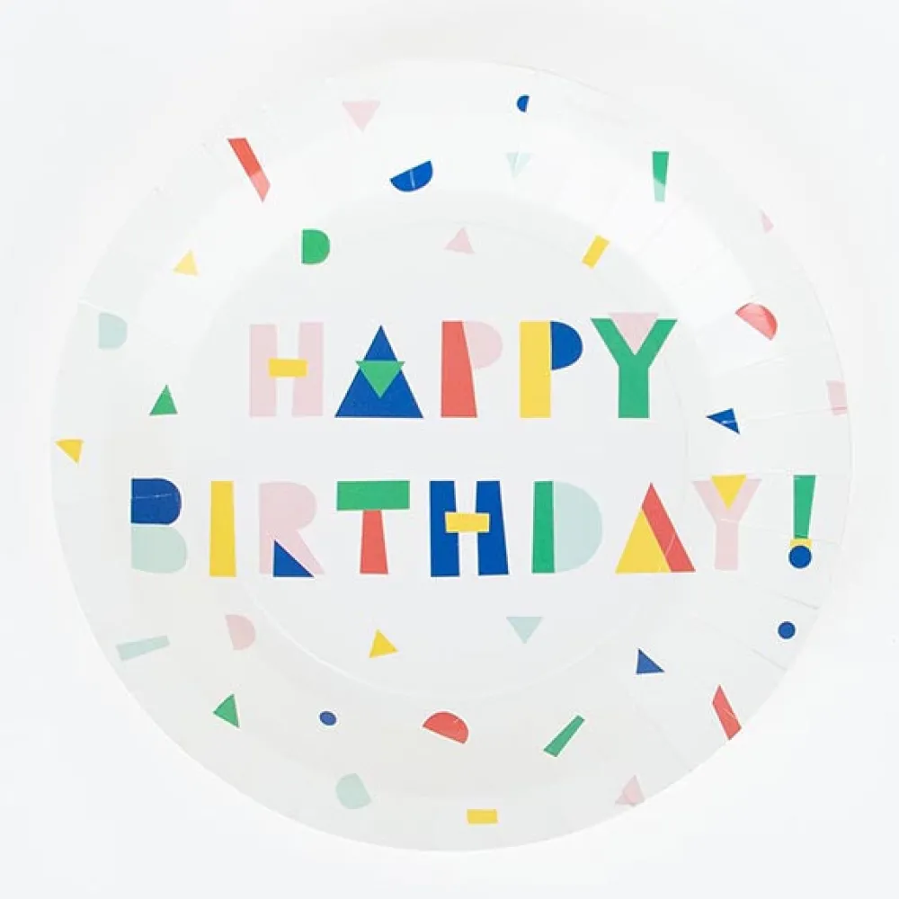 Fashion My Little Day 8 Happy Birthday Plates And Party Favors