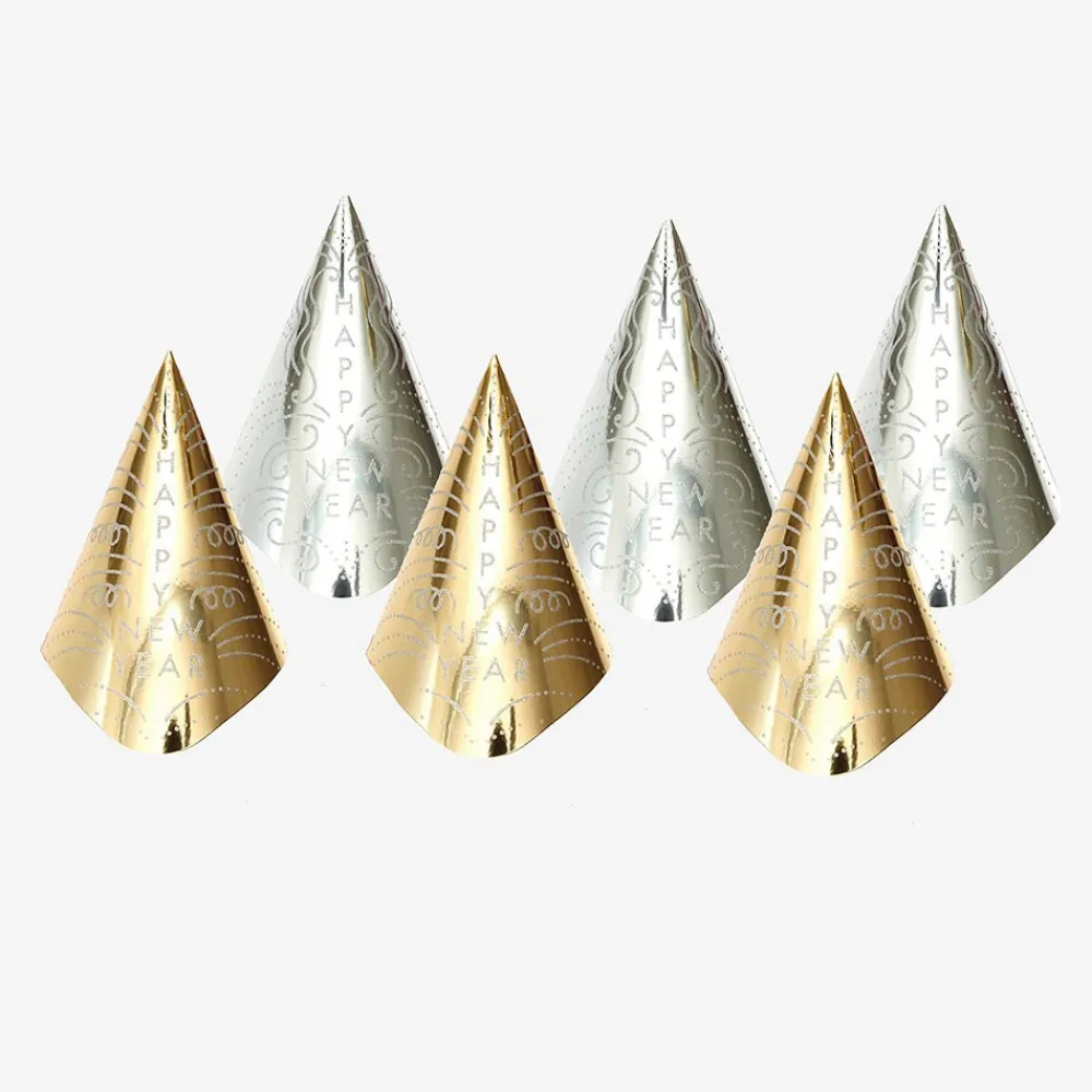 Fashion Rico Design 6 Happy New Year Pointed Hats