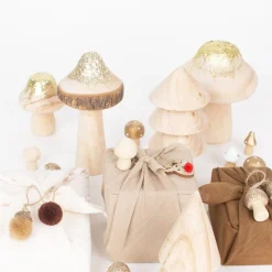 Hot Arty Fêtes Factory 1 Hazelnut Muslin Table Runner