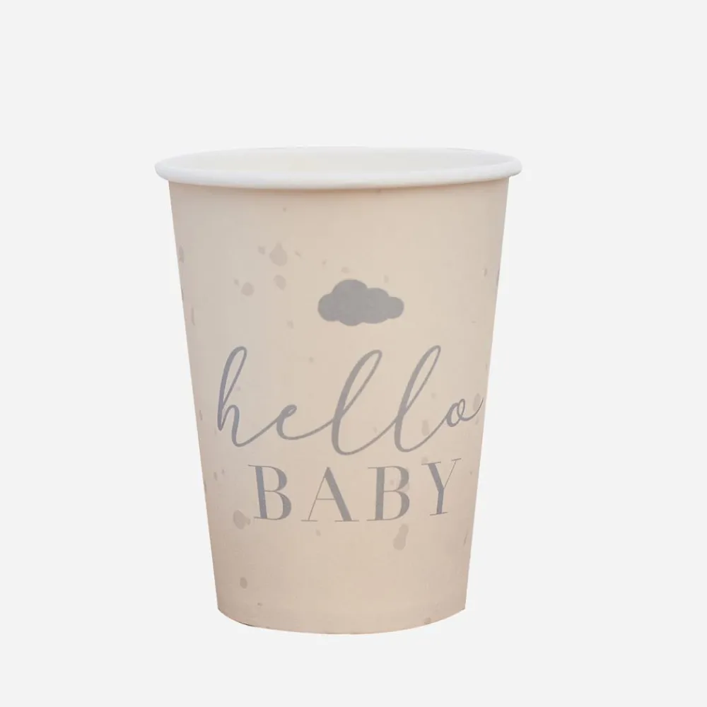 Outlet Ginger Ray 8 Hello Baby Cups