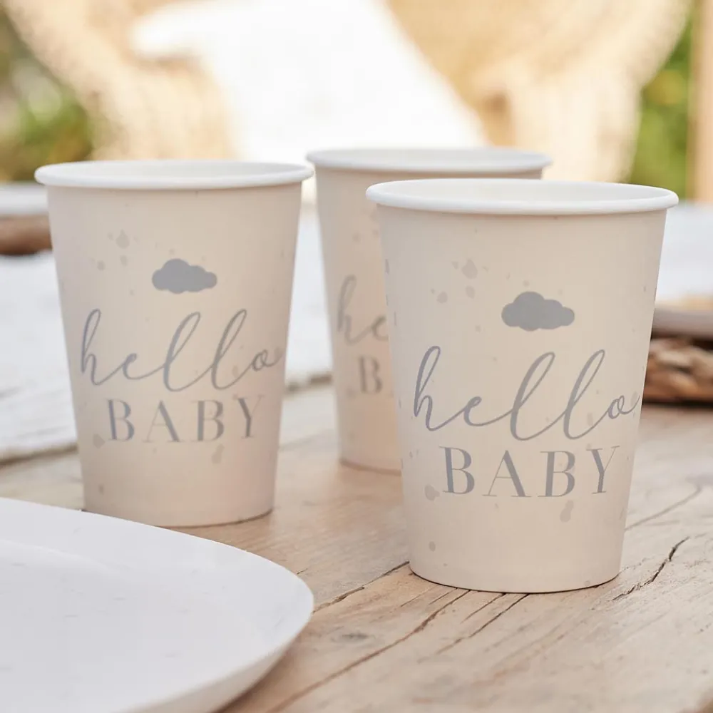 Outlet Ginger Ray 8 Hello Baby Cups