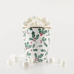Online Meri Meri 8 Holly Christmas Cups