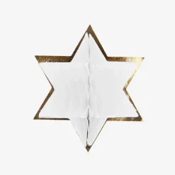 New Rico Design 6 Honeycomb Stickers With Golden Stars