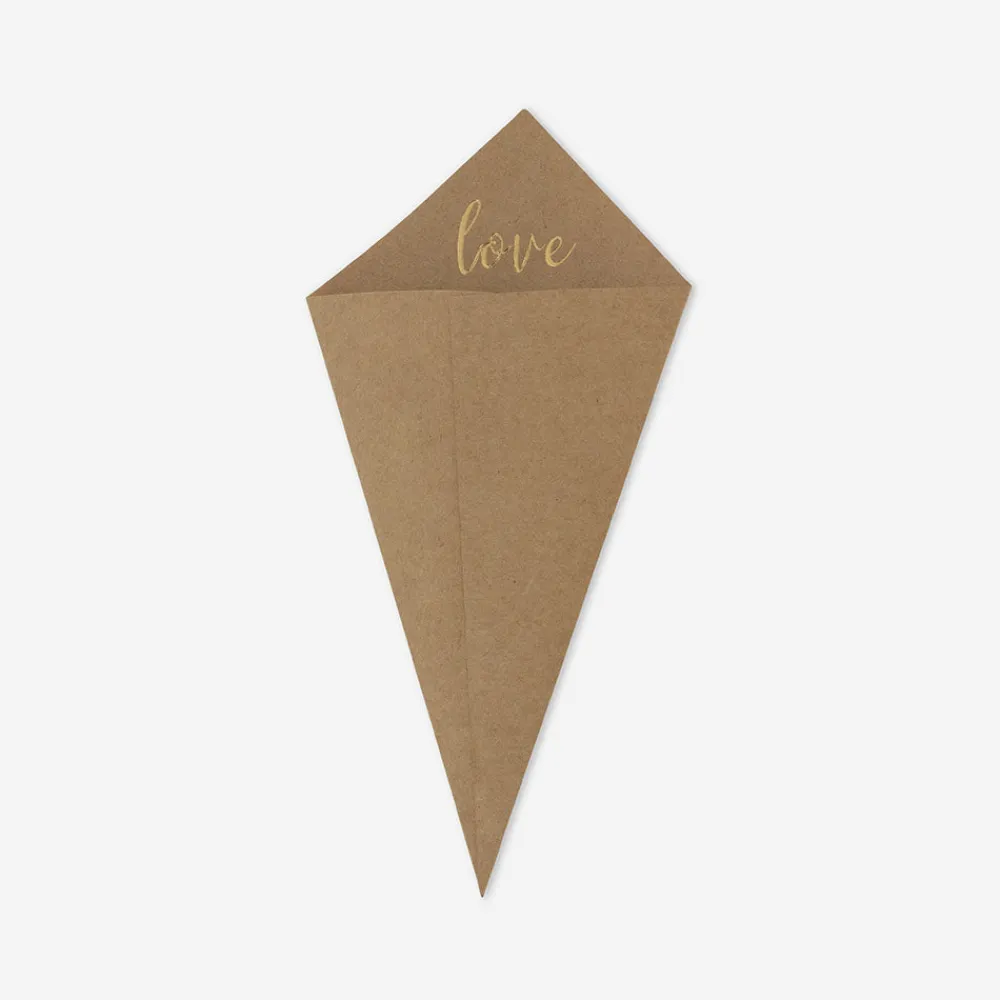 New Arty Fêtes Factory 10 Kraft Love Cones