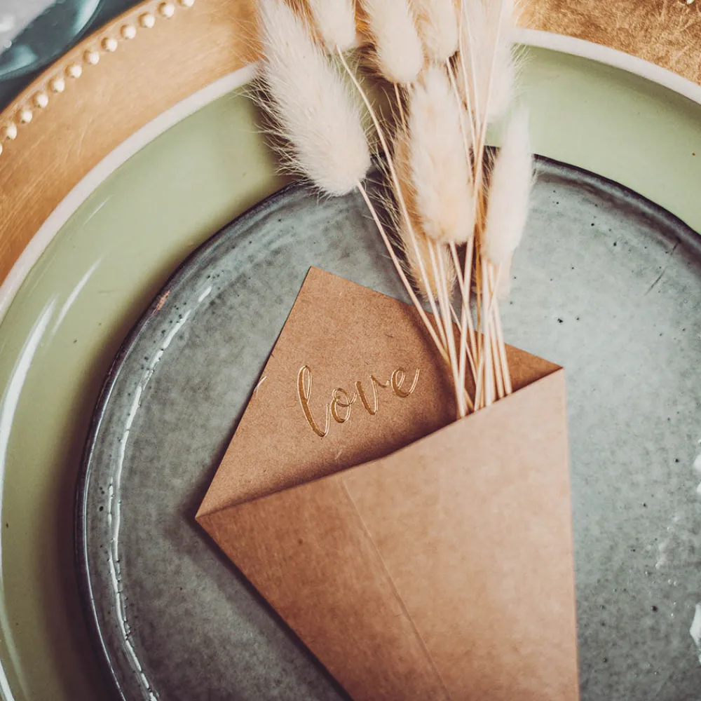 New Arty Fêtes Factory 10 Kraft Love Cones