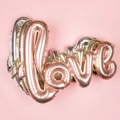 Clearance Arty Fêtes Factory 1 Large Letter Balloon - Love - Pink