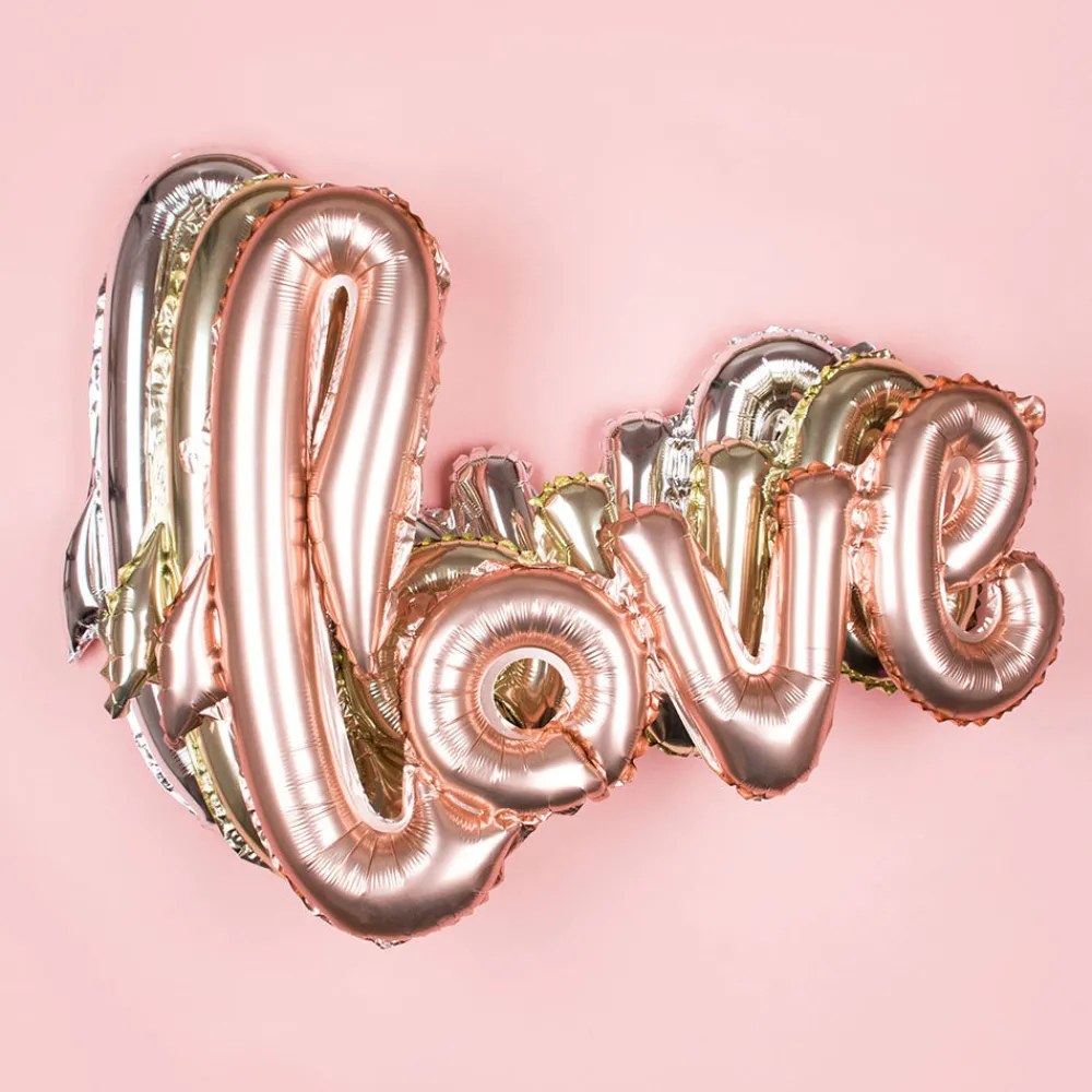 Clearance Arty Fêtes Factory 1 Large Letter Balloon - Love - Pink