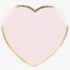 Fashion Party Pro 8 Light Pink Heart Plates