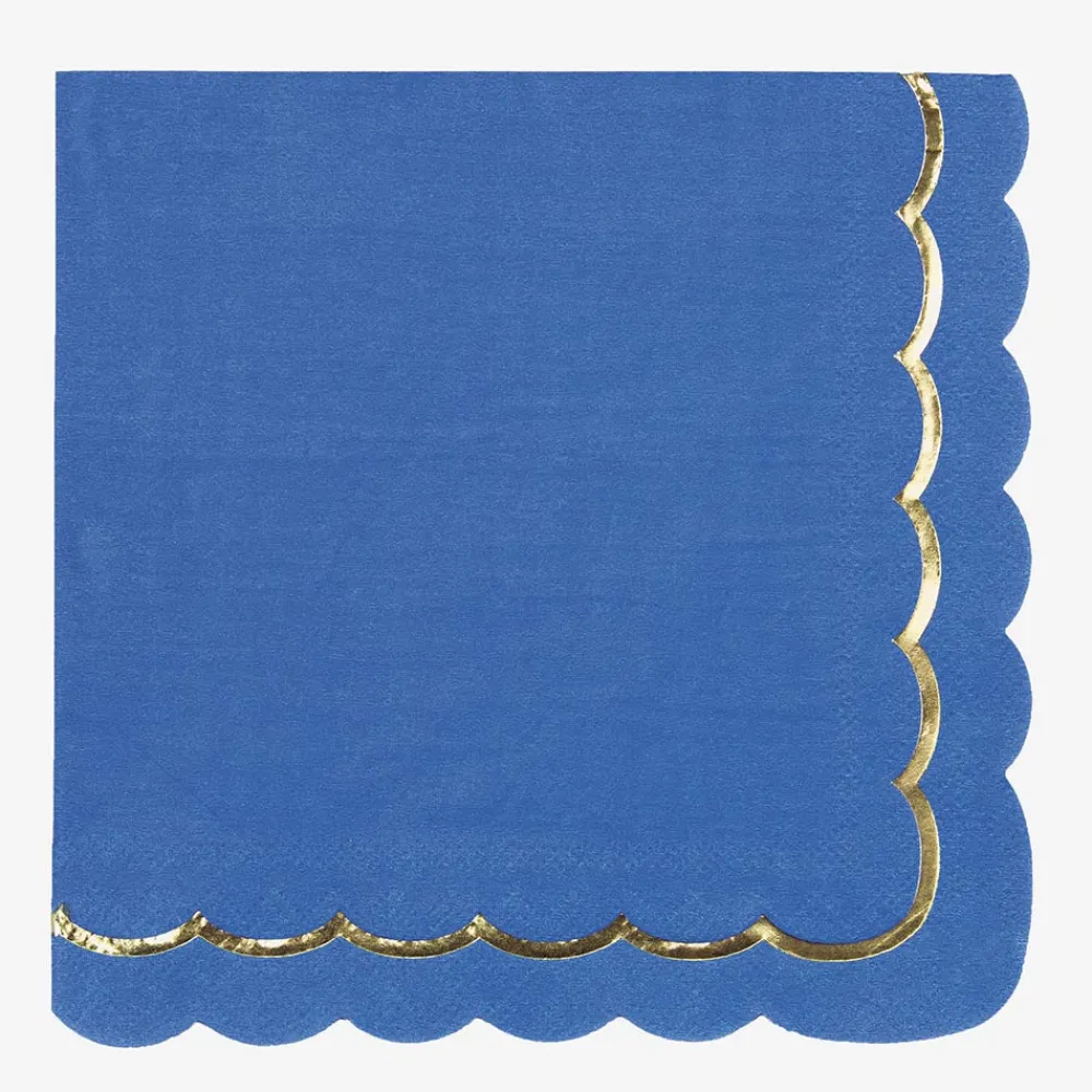Store Party Pro 16 Majorelle Blue Scalloped Napkins