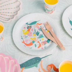 Cheap TalkingTables 8 Mermaid And Coral Plates